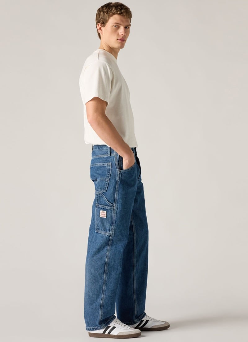 Levi's 568 Loose Straight Carpenter Jeans Medium Wash Side