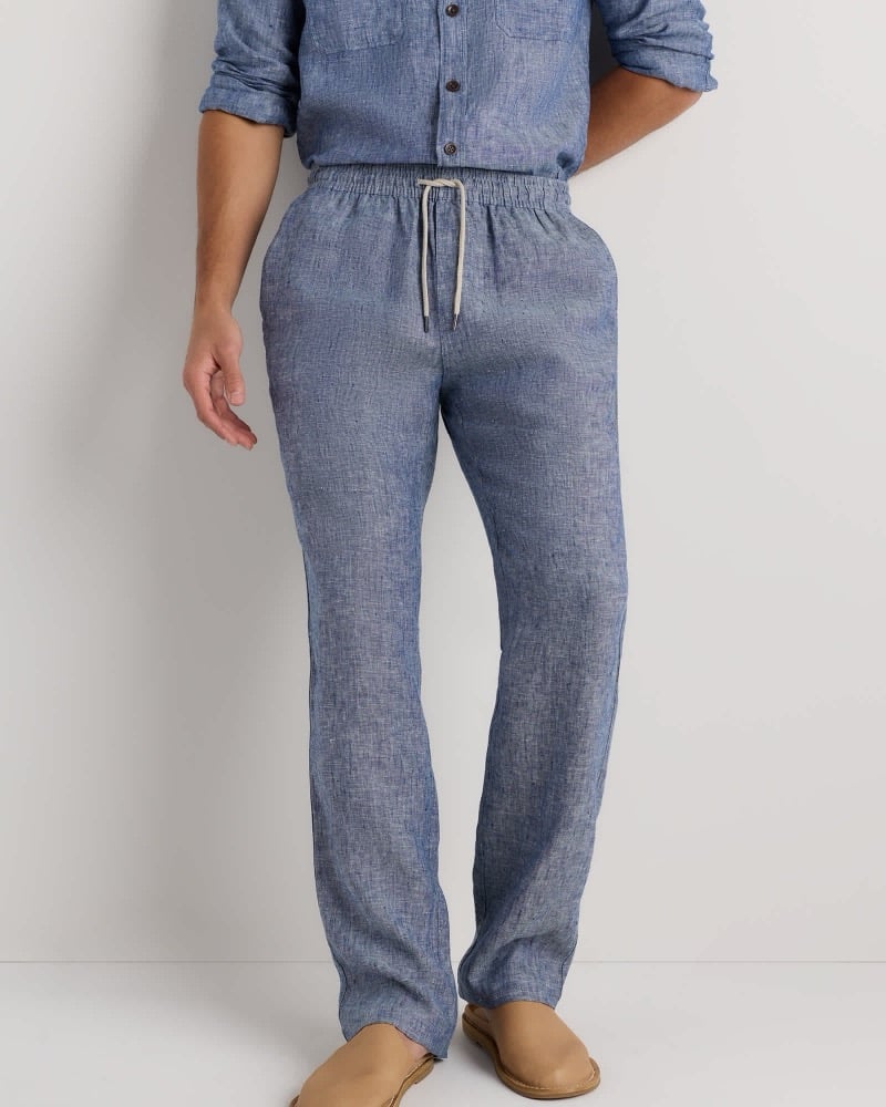 Quince 100% European Linen Drawstring Beach Pants
