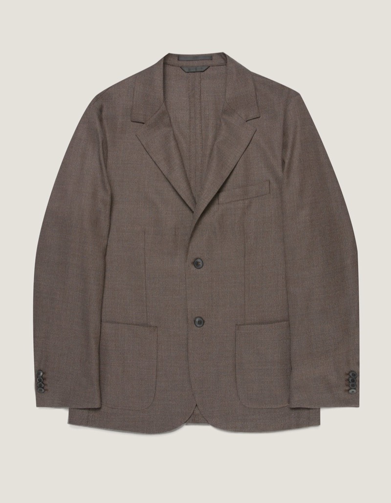 Sunspel Lightweight Travel Wool Blazer