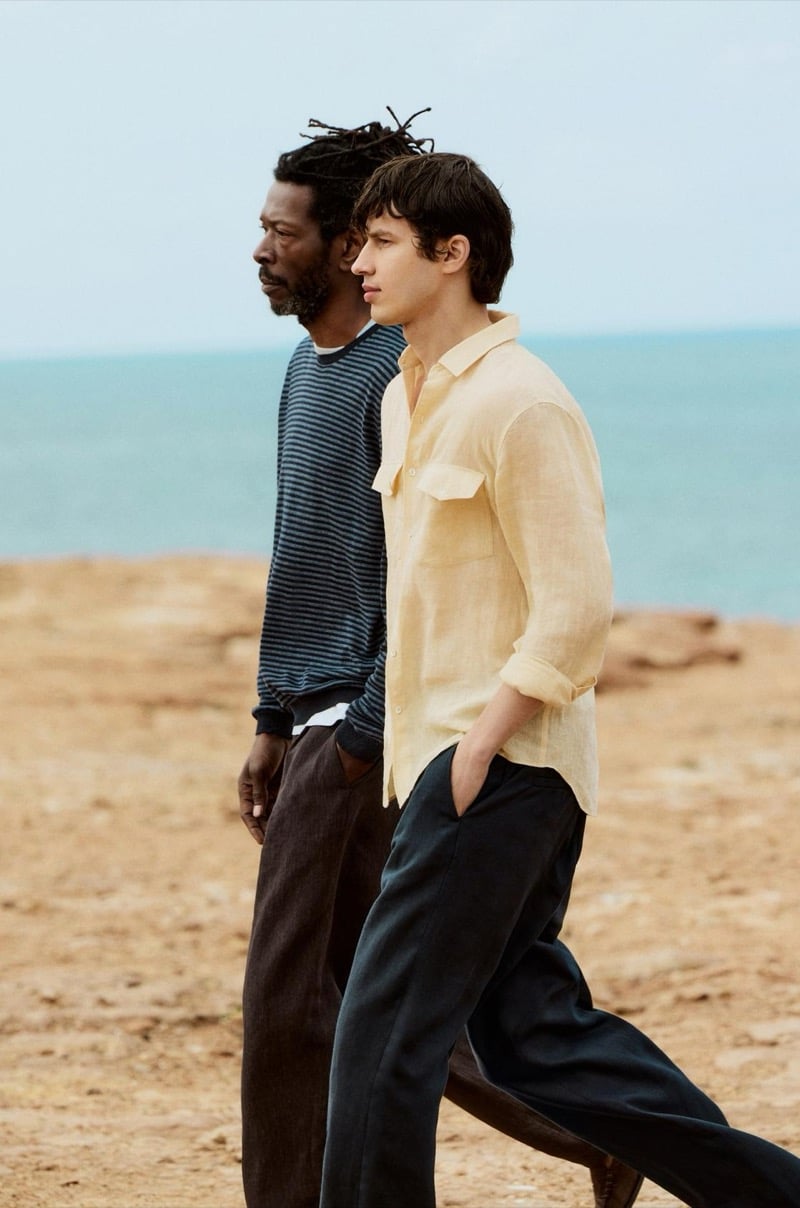 Models Virgil and Kaplan take to the beach in summer looks