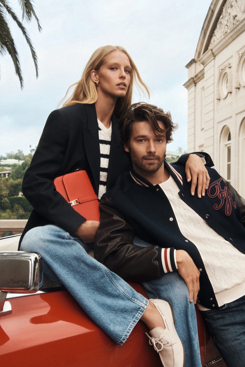 Real-life couple Abby Champion and Patrick Schwarzenegger front the Tommy Hilfiger spring 2026 campaign