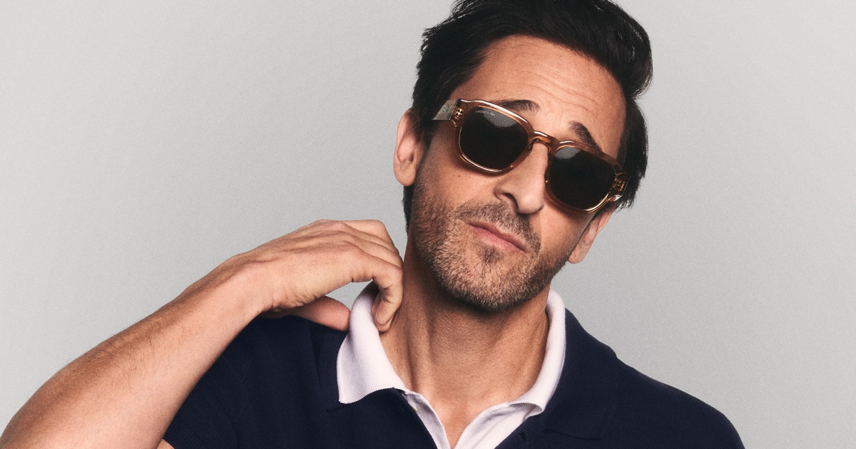 Adrien Brody Slips Back Into Lacoste with its Spring 2026 Eyewear