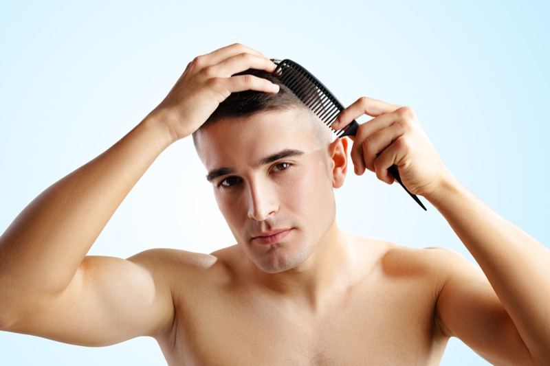 Combing hair
