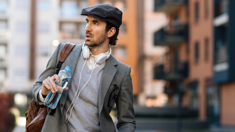 Man in city
