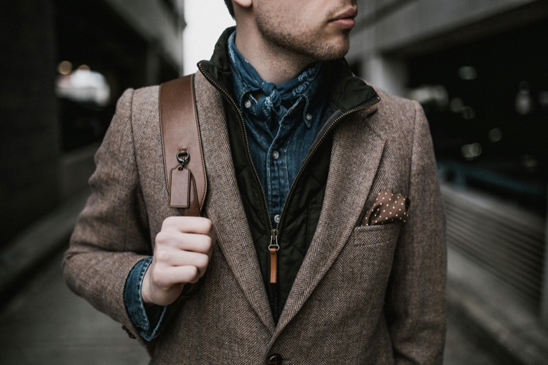 Man wearing tweed