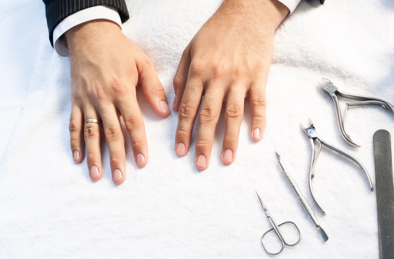 Manicured nails