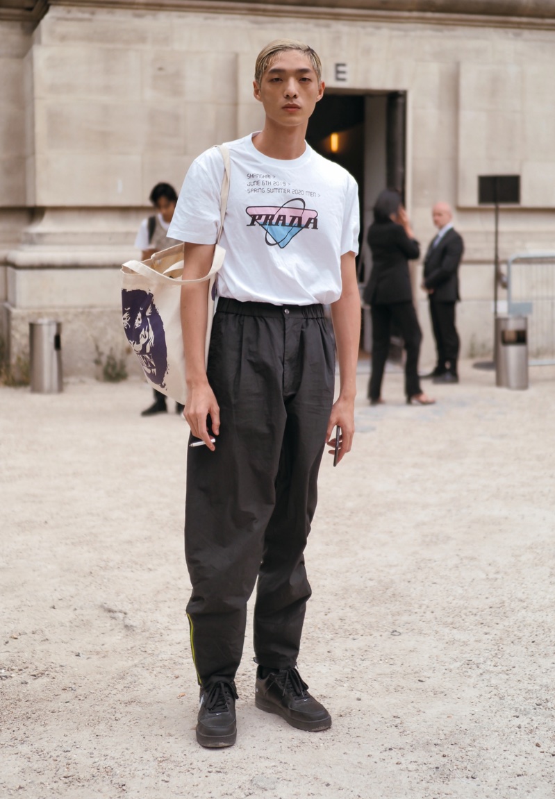 Graphic prada tee