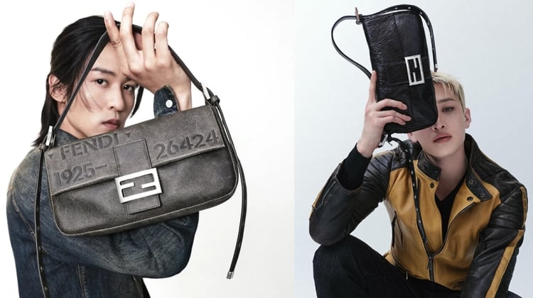 Ren Meguro & Bang Chan Front Fendi’s Baguette 26424 Campaign