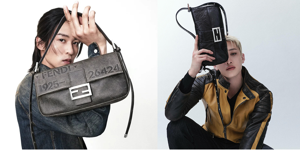 Ren Meguro & Bang Chan Front Fendi’s Baguette 26424 Campaign