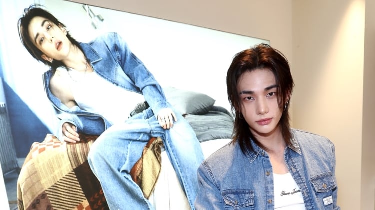 Hyunjin Draws Fans to Melrose for GUESS LA Takeover