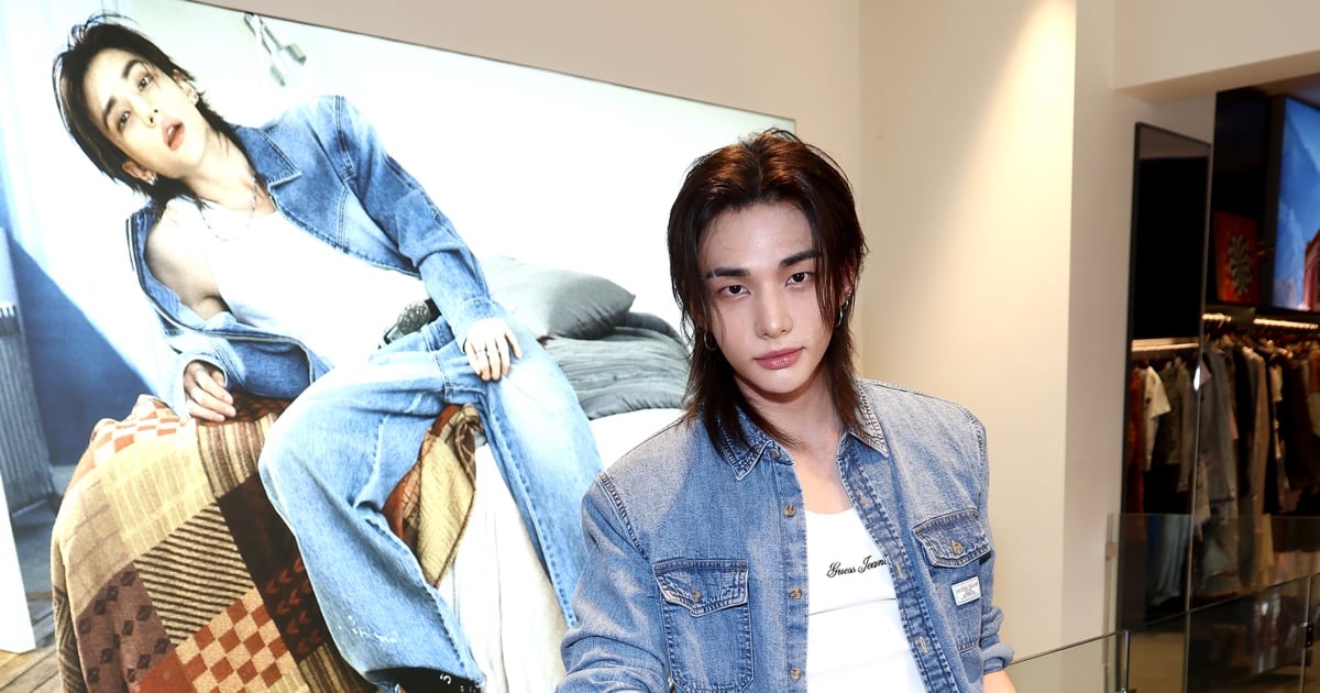 Hyunjin Draws Fans to Melrose for GUESS LA Takeover