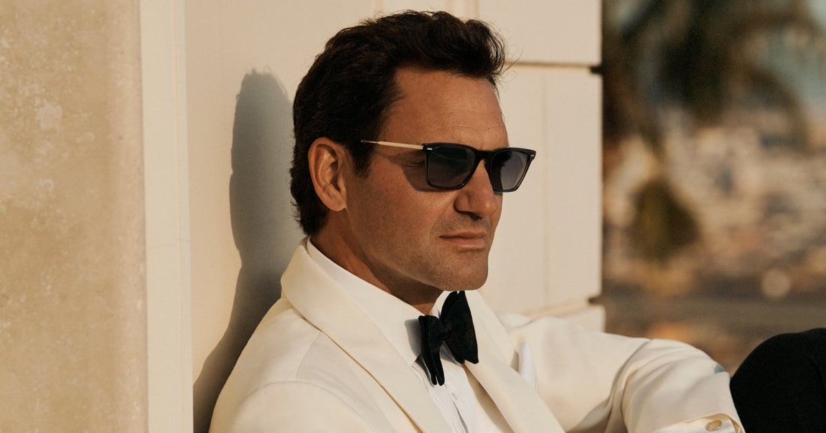 Roger Federer x Oliver Peoples Moves Between Court & Black Tie
