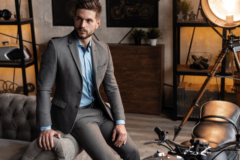 Suit man luxury