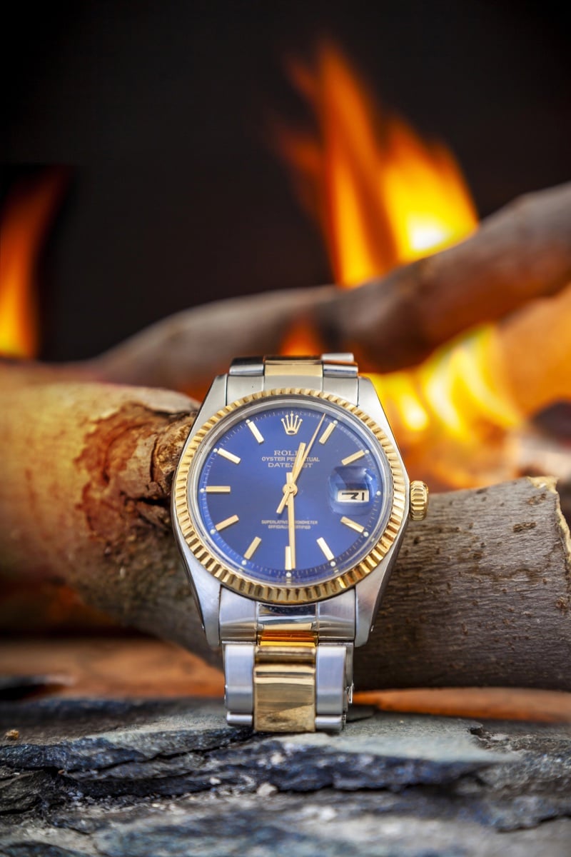Blue oyster watch