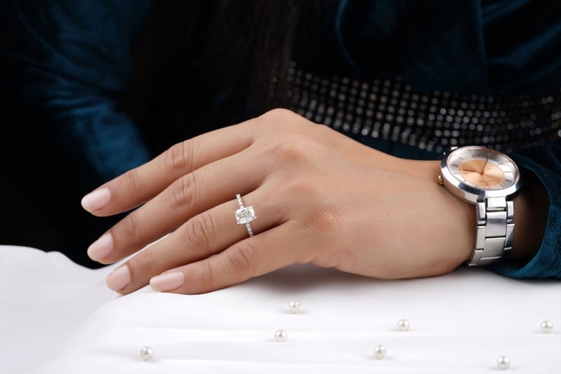 Engagement ring watch