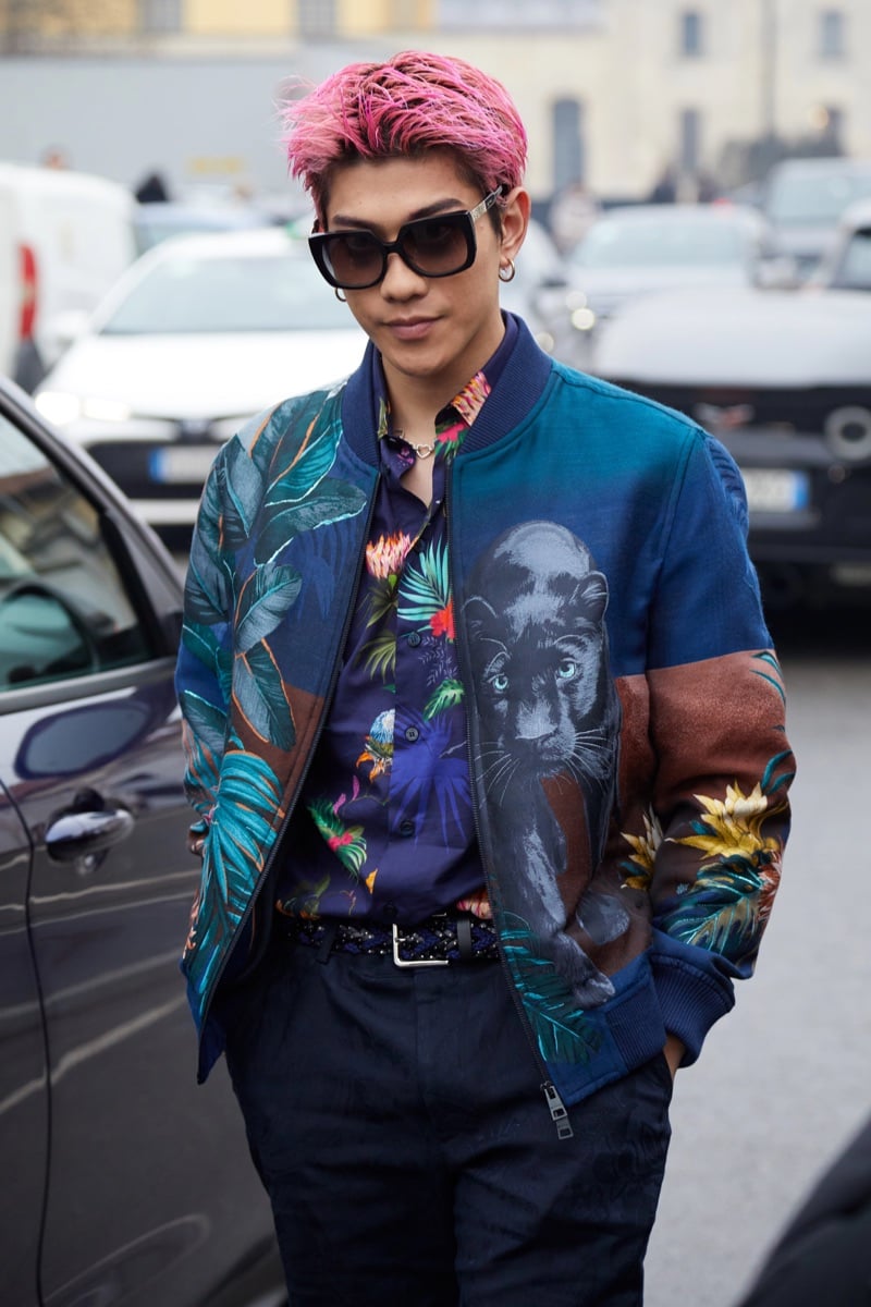 Printed jacket shirt