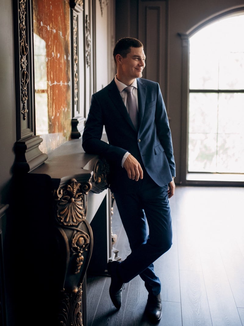 Navy suit