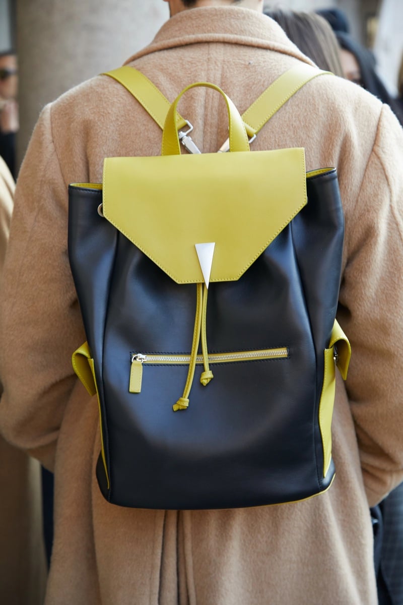 A leather backpack makes everyday menswear look instantly sharper.