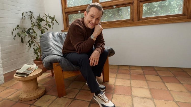 Christian Slater Gets Comfortable with Cole Haan