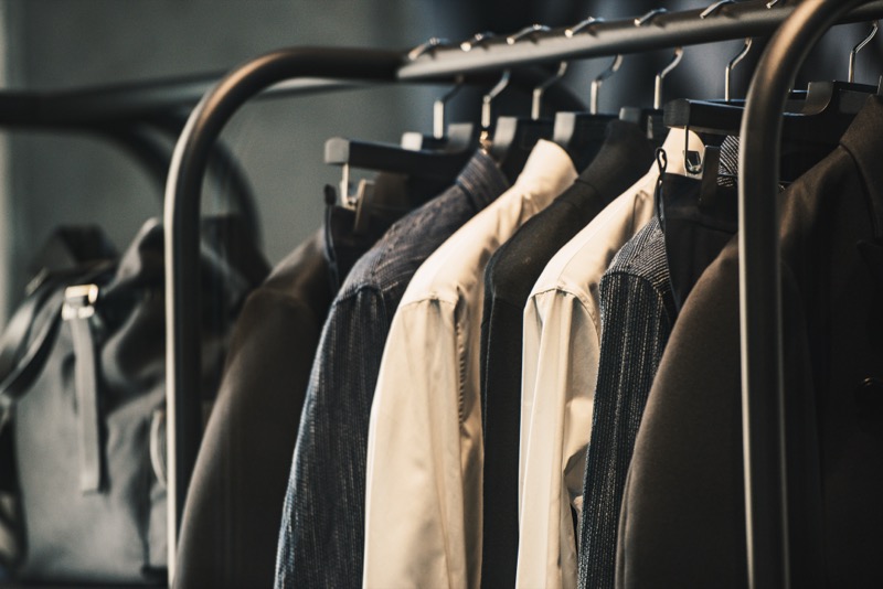 Clothing on rack