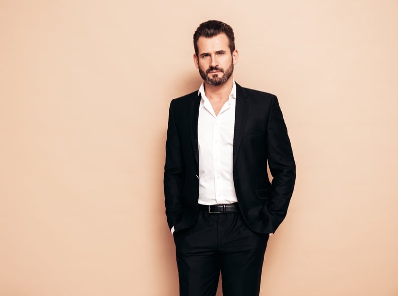 Man plain suit