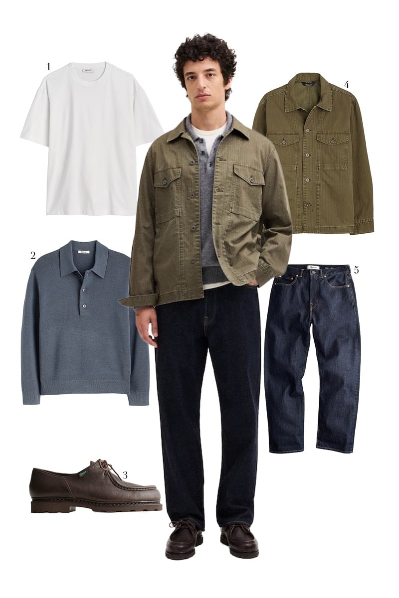 Madewell overshirt outfit