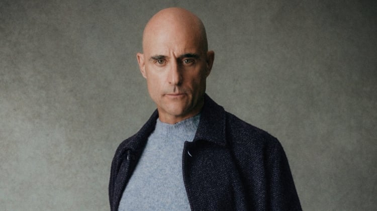 Mark Strong Takes Cashmere Seriously for Sunspel Fall 2026