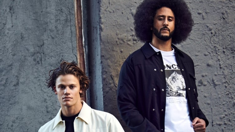 VMAN Pairs Colin Kaepernick & Lucas Pinheiro Braathen in Moncler