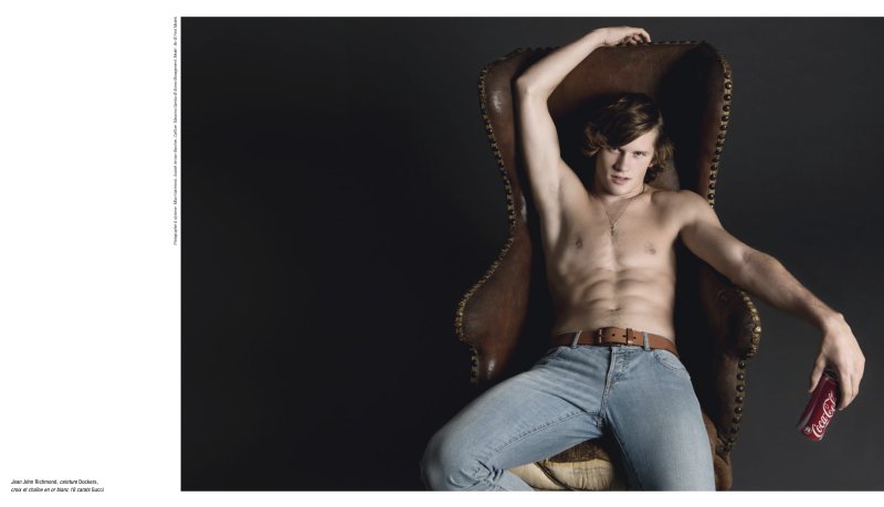 Bo Ackerson by Milan Vukmirovic for L'Officiel Hommes