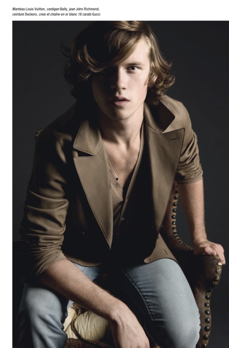 Bo Ackerson by Milan Vukmirovic for L'Officiel Hommes