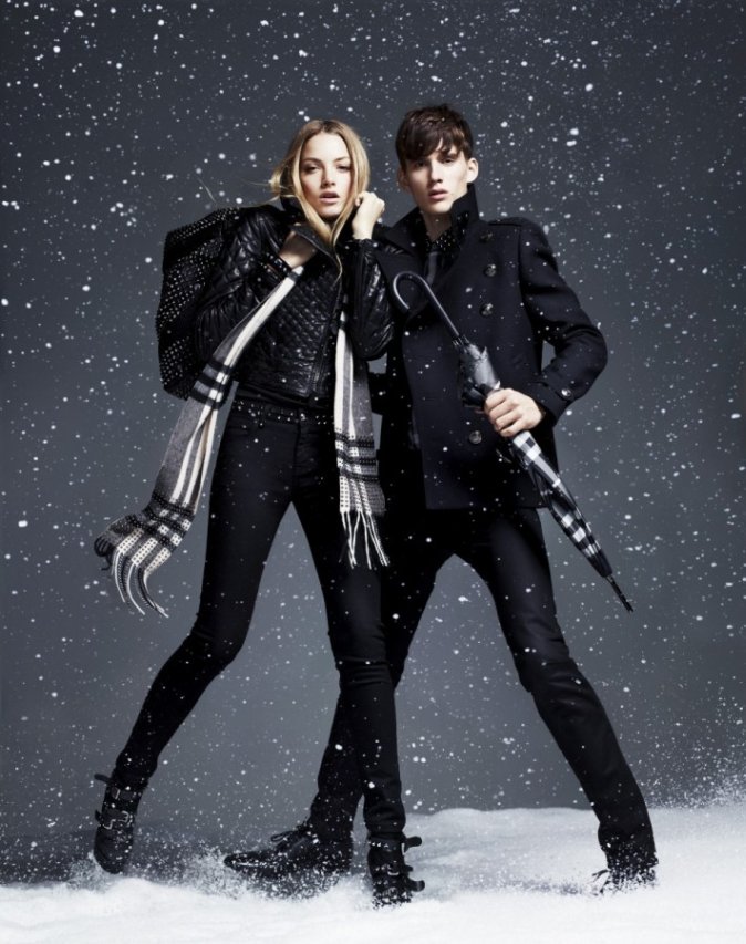 Sebastian Brice by Jacob Sutton for Burberry Winter Storms Campaign