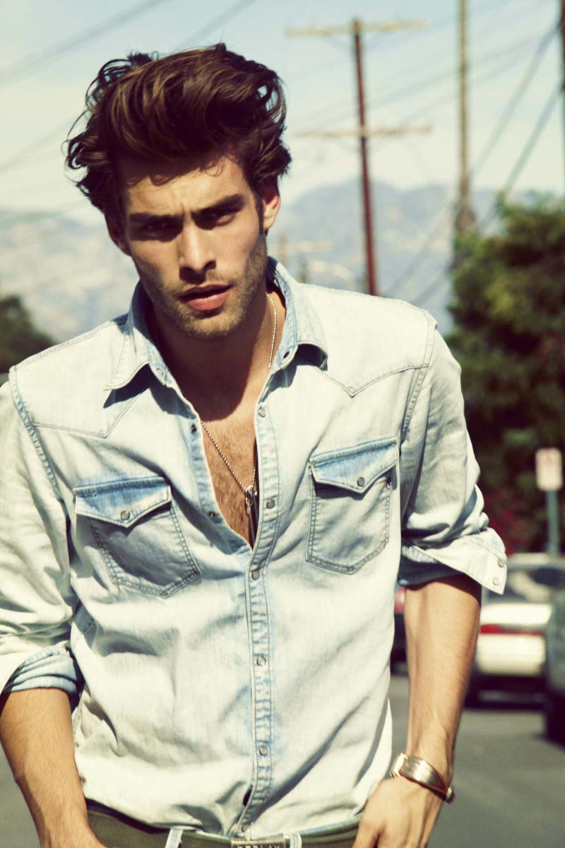 Chad Pitman photographs Jon Kortajarena for Replay's spring 2011 campaign.