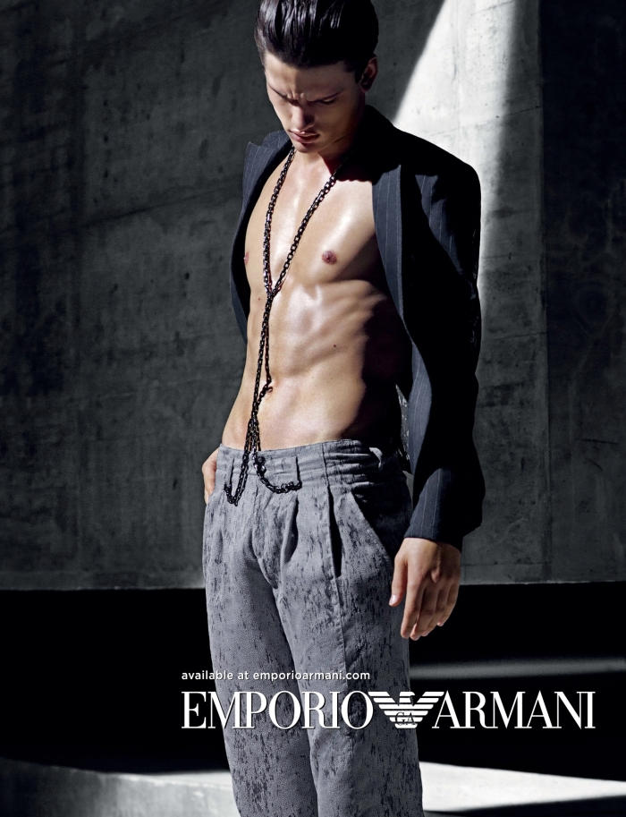 Simon Nessman by Mario Sorrenti for Emporio Armani Spring 2011 Campaign