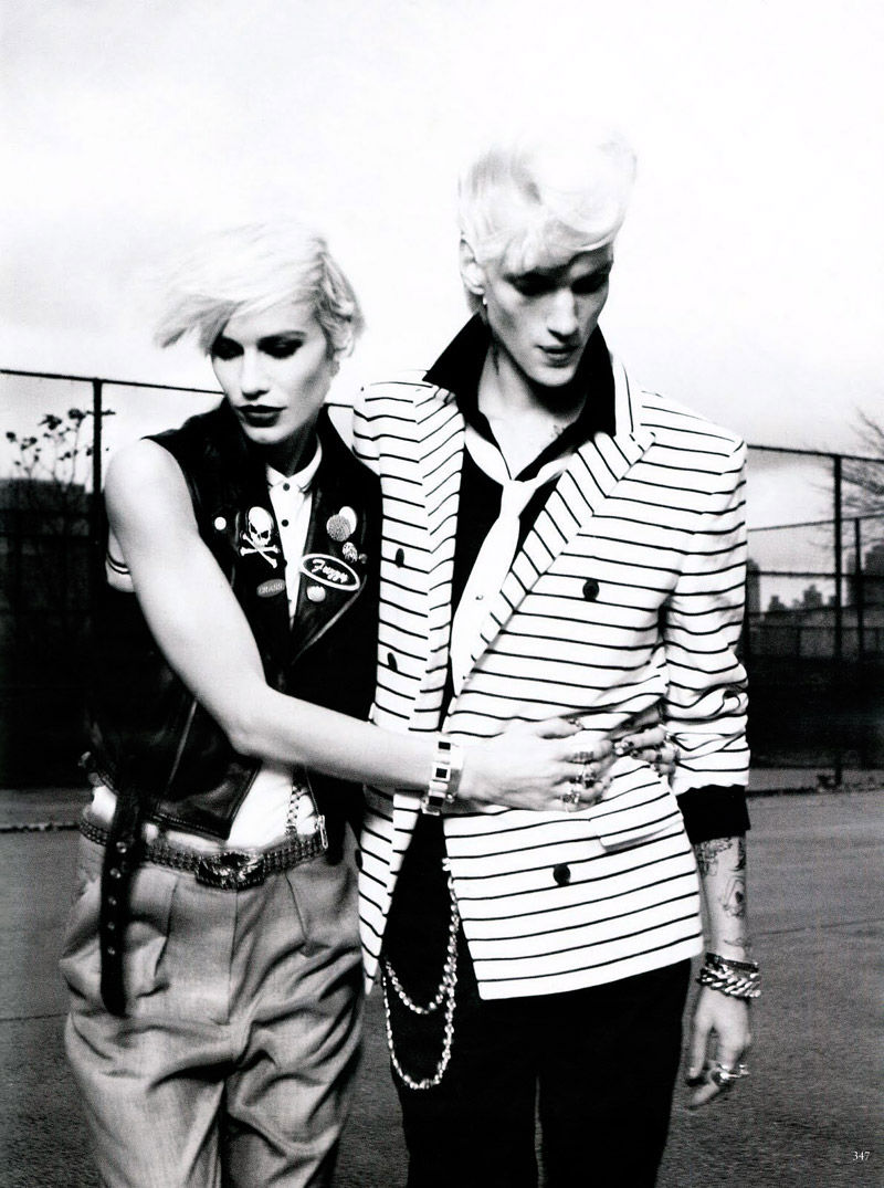 Paul Boche, Jules Hamilton & Sasha Lysenko by Miguel Reveriego for Vogue Germany March 2011