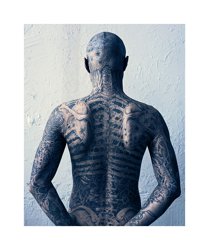 Rick Genest by Mariano Vivanco in Mugler for Vogue Hommes Japan