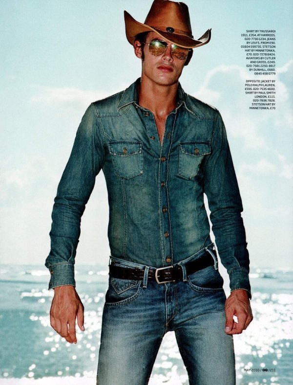 Jacey Elthalion by Max Vadukul in High Noon for GQ UK May 2010